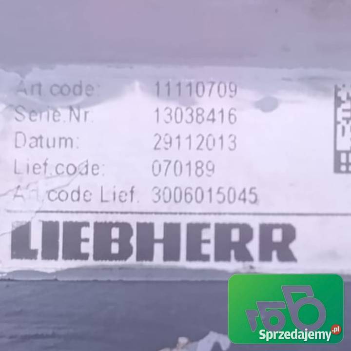 Siłownik hydrauliczny 9601551CL00 Liebherr LH Rolnictwo wielkopolskie Wilkowo