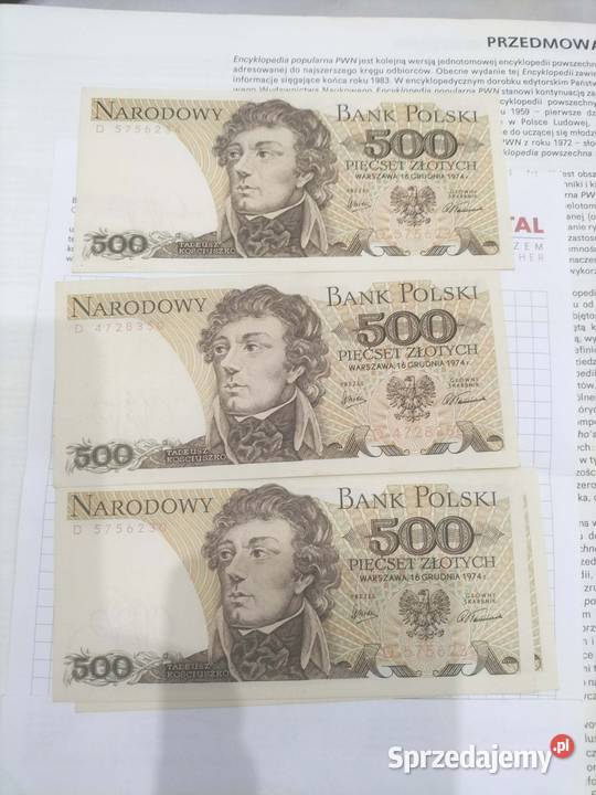 Banknoty 500 Łaszczów