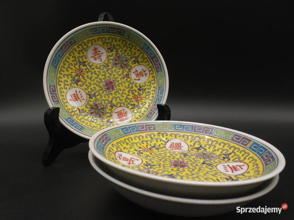 Talerzykimiseczki porcelanowe chińskie 3 Raszków