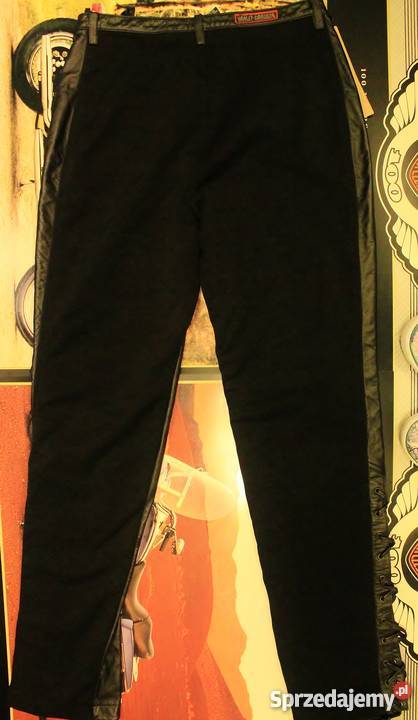 Unisex Spodnie Skórzane Termoaktywne Harley Dav Piastów