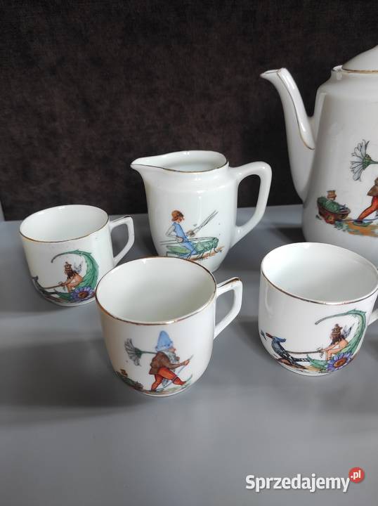 Stara porcelana dzieci elfy krasnale wróżki Ceramika i szkło Legnica