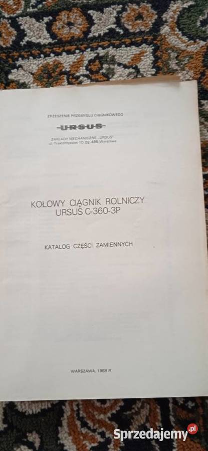 Katalog części zamiennych ciągnik rolniczy Ursus Lublin