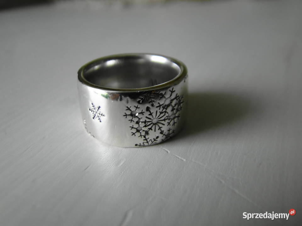 Masywna 1647 gram obrączkapierścionek srebro 925 Warszawa