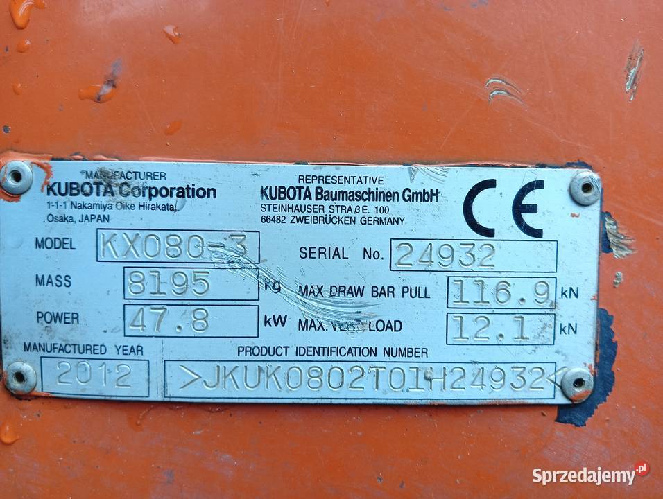 Kubota kx0803 Radomsko