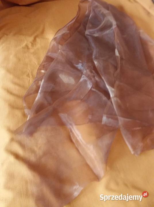 Organza 190x150 kolor złocistobrązowyKupon Łódź