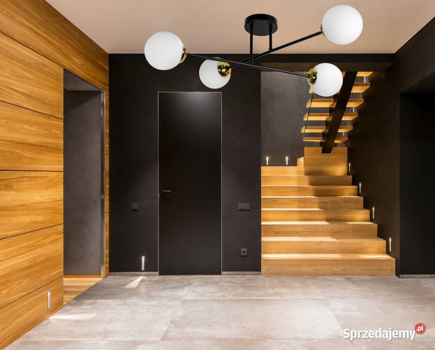 LAMPA SUFITOWA WISZĄCA 4 Kule GOLD Szklana Choroszcz