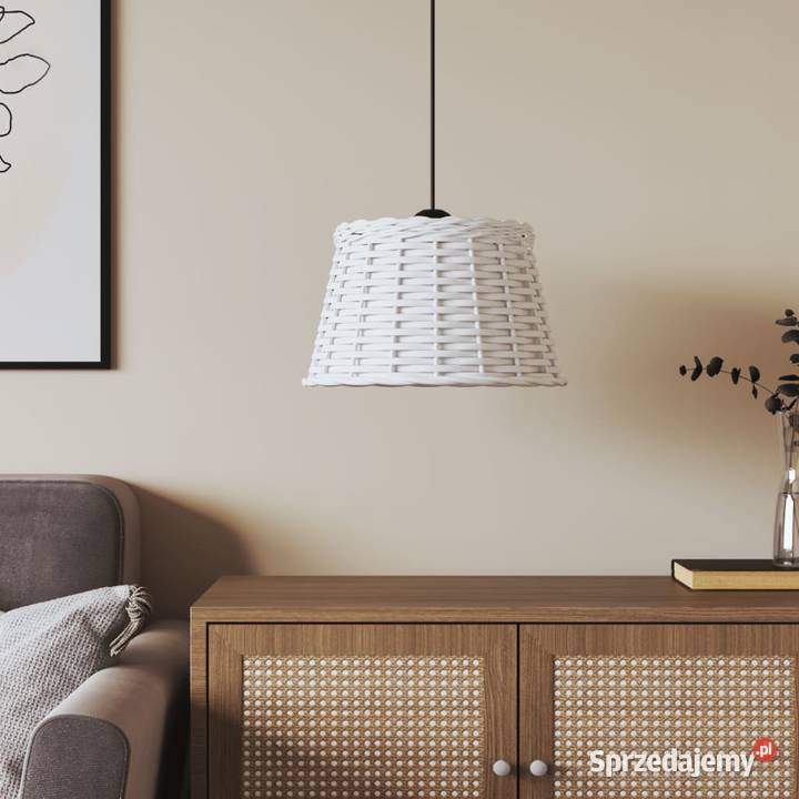 vidaXL Klosz lampy wiszącej biały 38x23 Warszawa