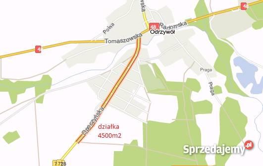 Działkę Odrzywół Opoczyńska Odrzywół
