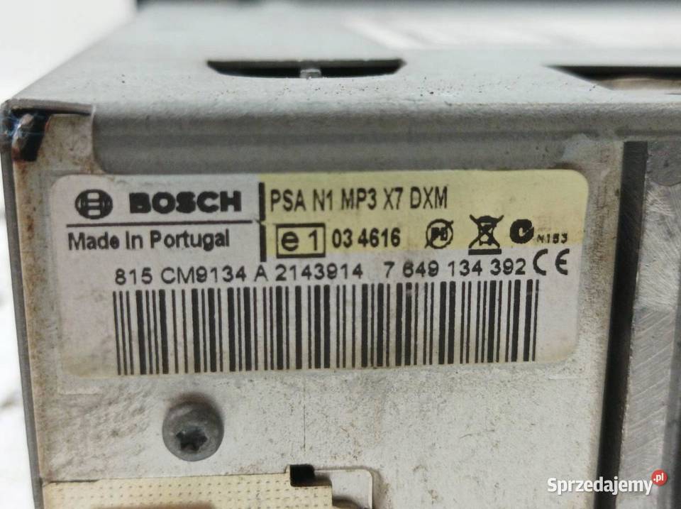 RADIO 7649134392 Peugeot Partner II 2008