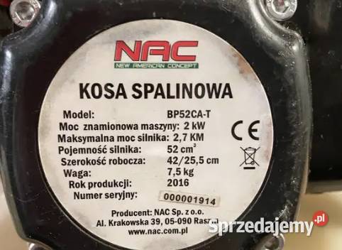 silnik kosy nac bp52cat Tanowo