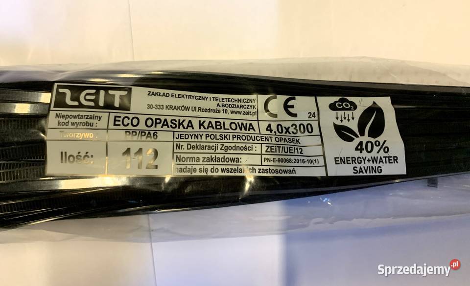 MOCNE TRYTYTKI OPASKI KABLOWE ZACISKOWE 40x300mm Pozostałe Kamionna