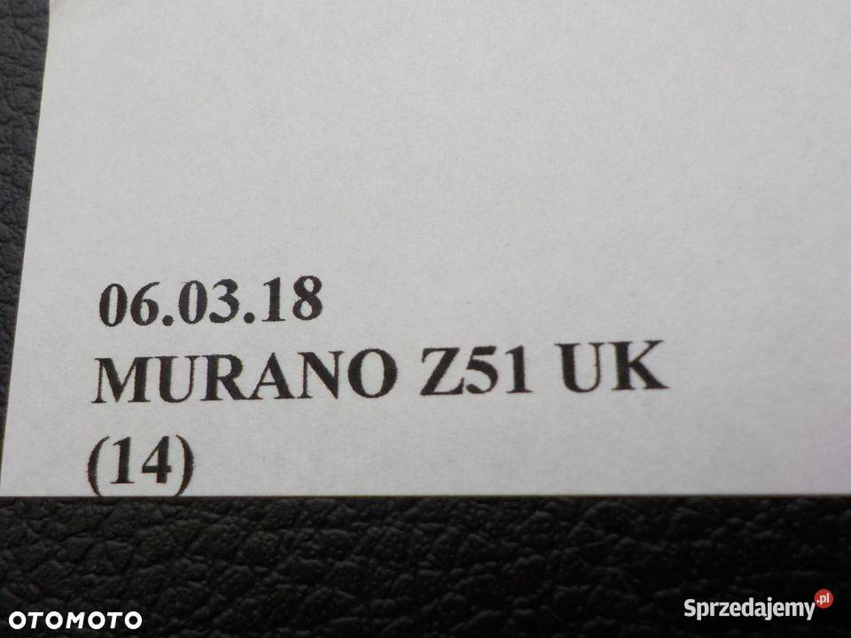 OSŁONA MASKOWNICA PLASTIK LEWA NISSAN MURANO Z51 wielkopolskie Nowy Tomyśl