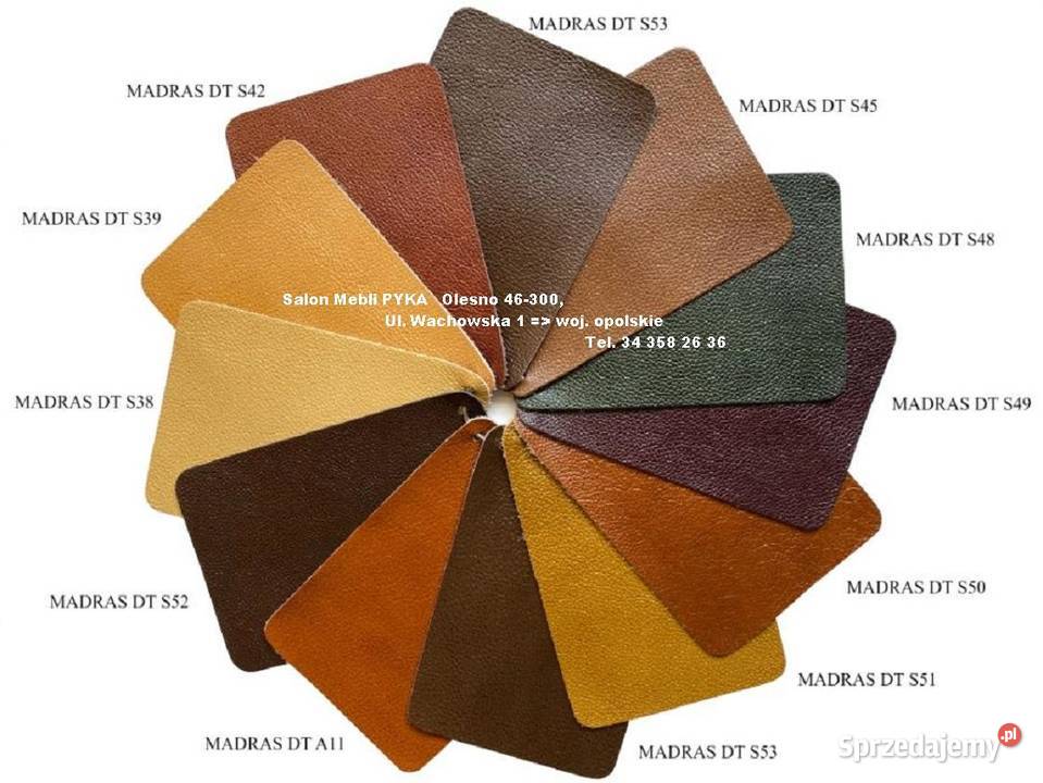 Komplet Stylowy ROMA Skóra Naturalna PRODUCENT Zielona Góra