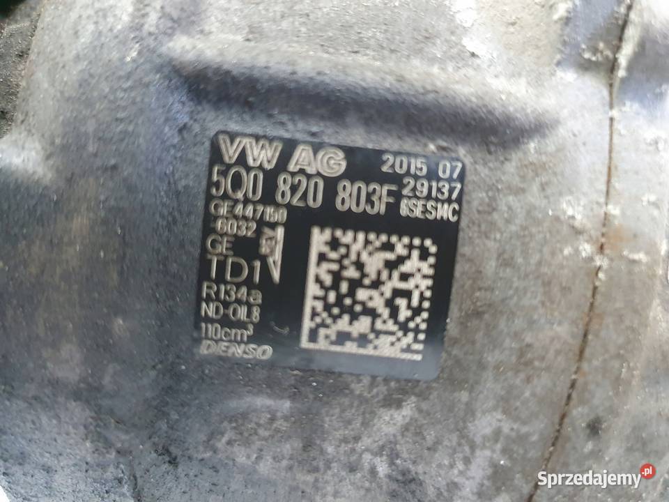 SPRĘŻARKA KLIMATYZACJI VW Golf VII 20 TDI pompa Kompresory klimatyzacji lubelskie sprzedam