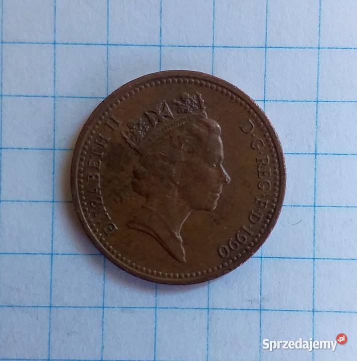 1 PENS ONE PENNY 1990 WIELKA BRYTANIA Numizmatyka sprzedam