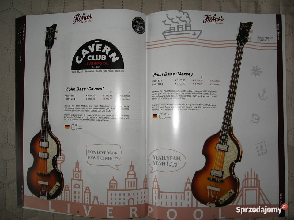 Hofner 2021 Confidental guitar catalog katalog Kępice