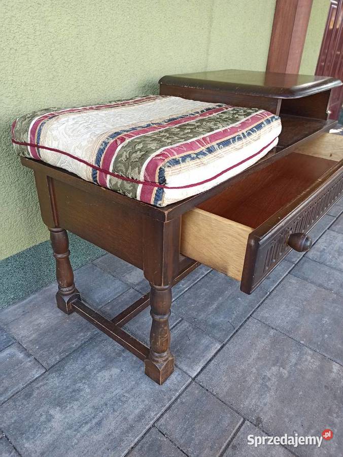 stylowa ławeczka siedzisko stolik 40cm wielkopolskie Budzyń sprzedam