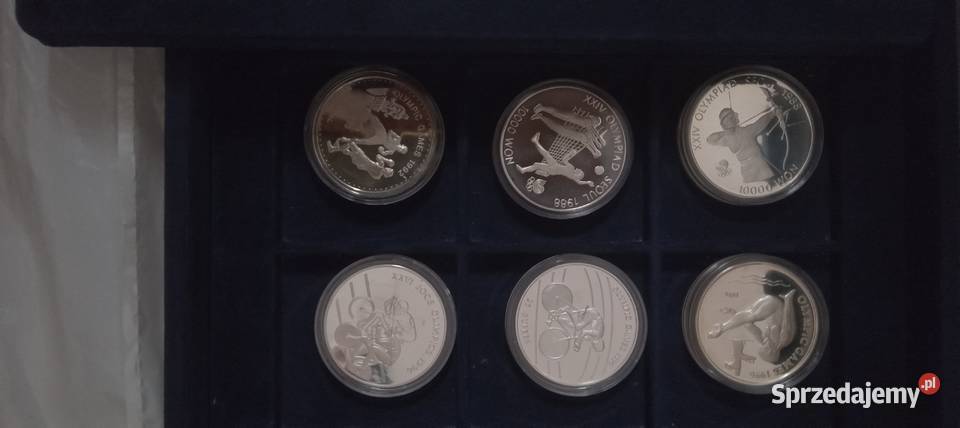 Uncjowe monety srebrne Łódź