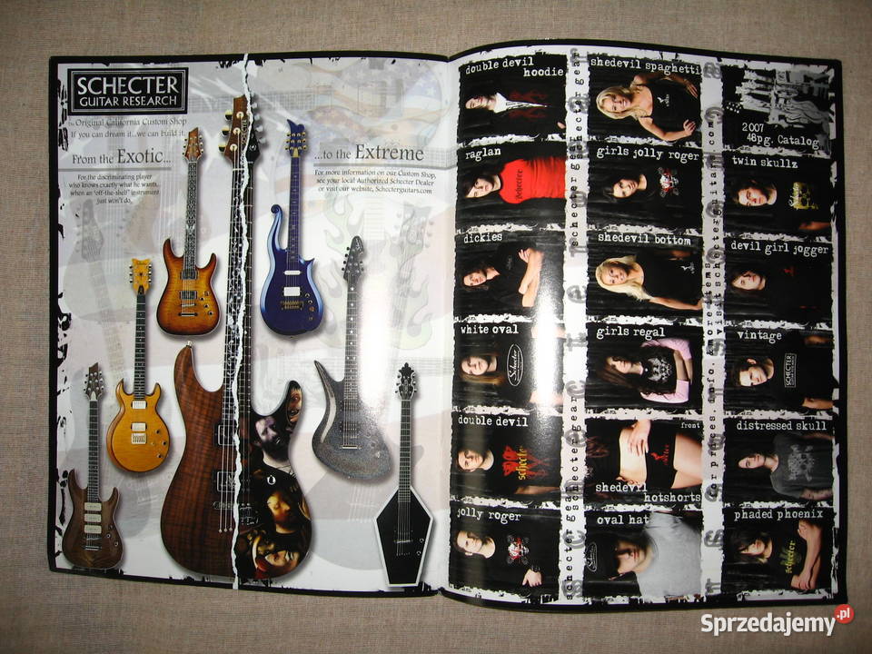 Schecter 2007 guitar catalog katalog gitar Gitary i akcesoria sprzedam