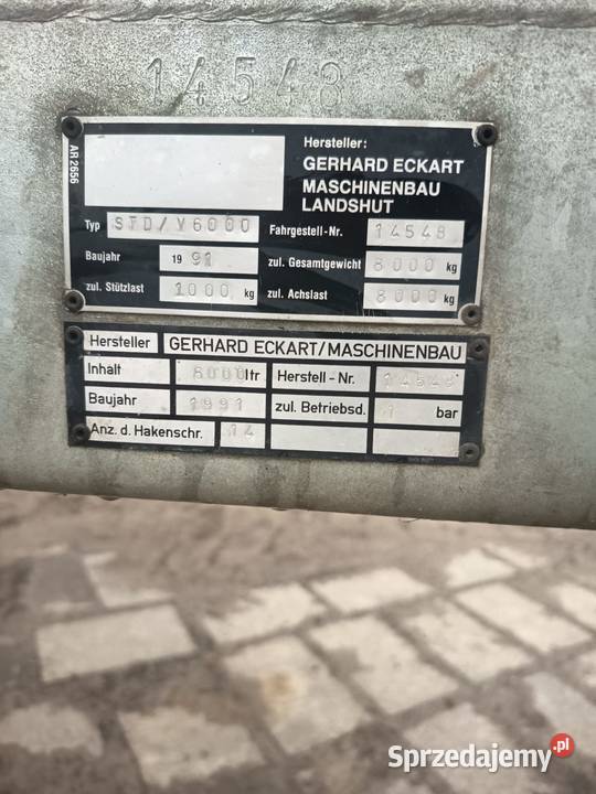 Beczka asenizacyjna 6000L Bukowiany