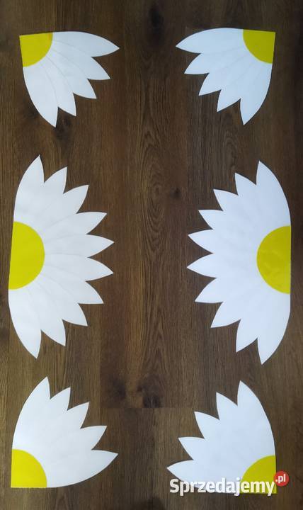 Stokrotki dekoracja na okna dwustronne sprzedam