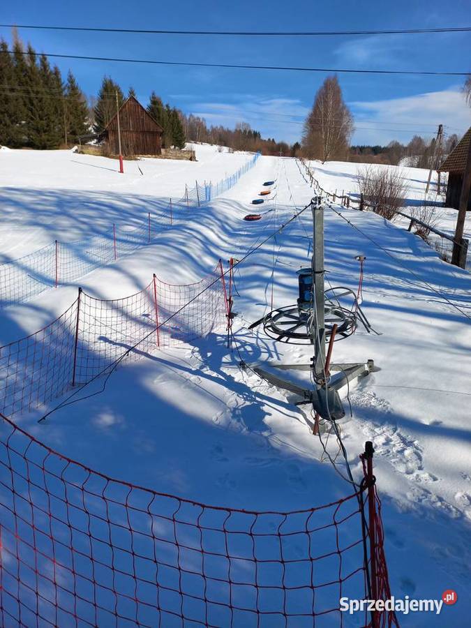 Wyciąg zaczepowy do snowtubingu i narciarzy 120m sprzedam