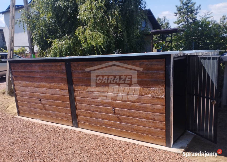 Garaz blaszany 6x6 2x Brama ocynk pod ocieplenie 293zł/m2 Ostrowiec Świętokrzyski