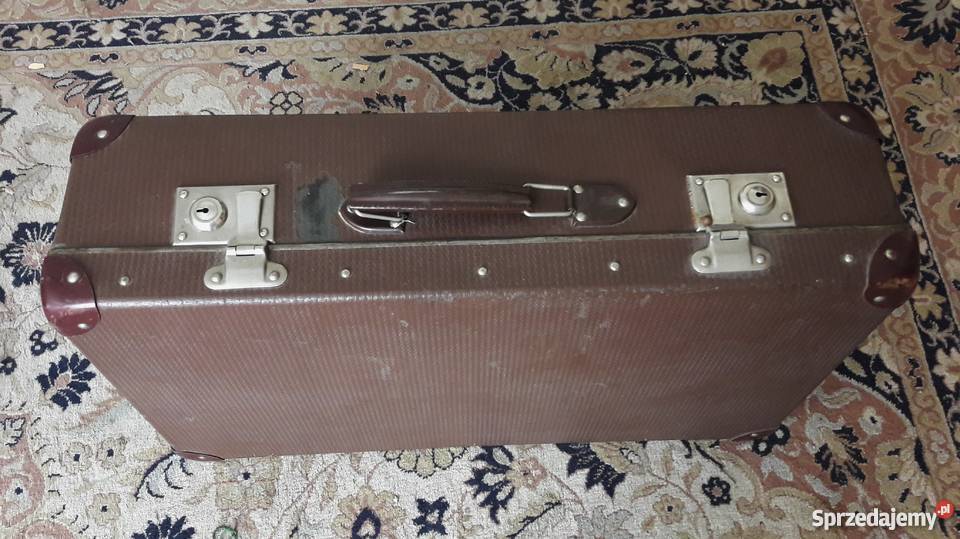 Stara walizka tekturowa Warszawa