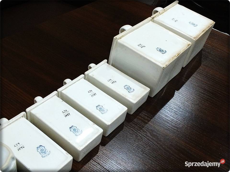 Zestaw Stare pojemniki kuchenne porcelana sprzedam