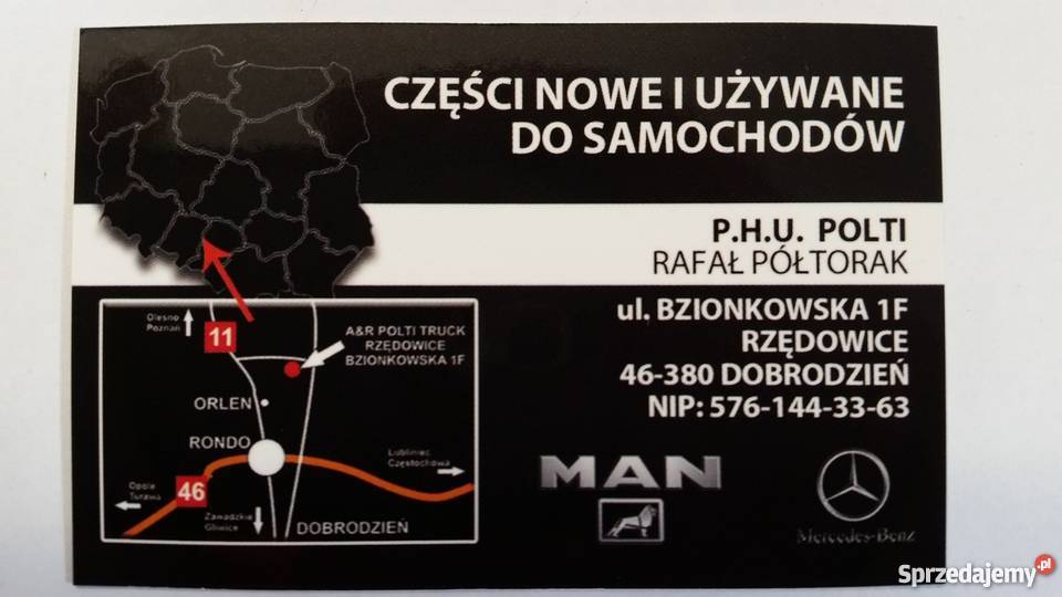 a CZESCI MAN L2000 LE TGL M2000 F90 CZESC Rzędowice