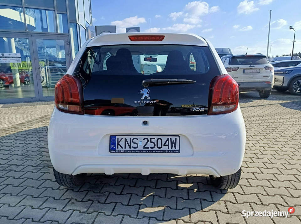 Peugeot 108 10 VTI 69 serwisowany ASO faktura wielofunkcyjna kierownica Nowy Sącz sprzedam