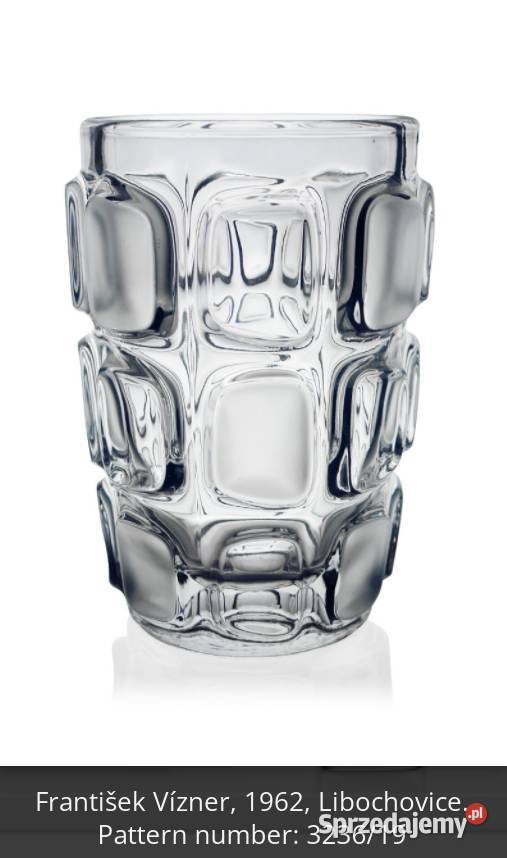 Wazon szkło Frantisek Vizner Libochowice podkarpackie Latoszyn
