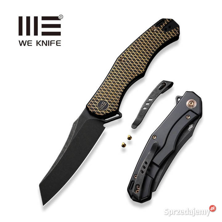 Nóż składany WE Knife RekkeR GoldenBlack Warszawa