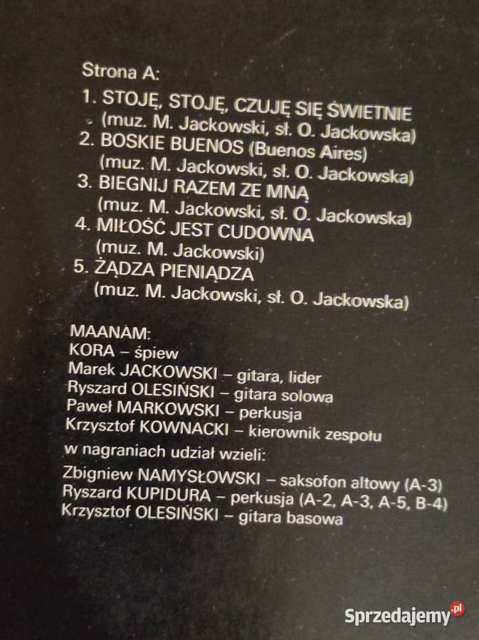 1980 Maanam Płyta gramofonowa winylowa analogowa 1 płyta Kielce