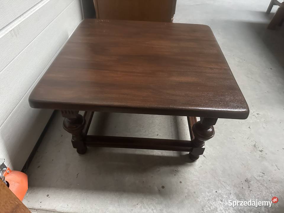 Masywna dębowa ława kwadratowa 90 Sławoszewek