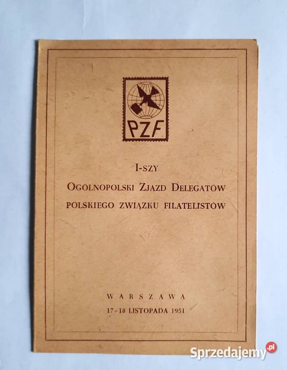 Karnet Ogólnokrajowy Zjazd PZF BL12 1951 FDC Gliwice