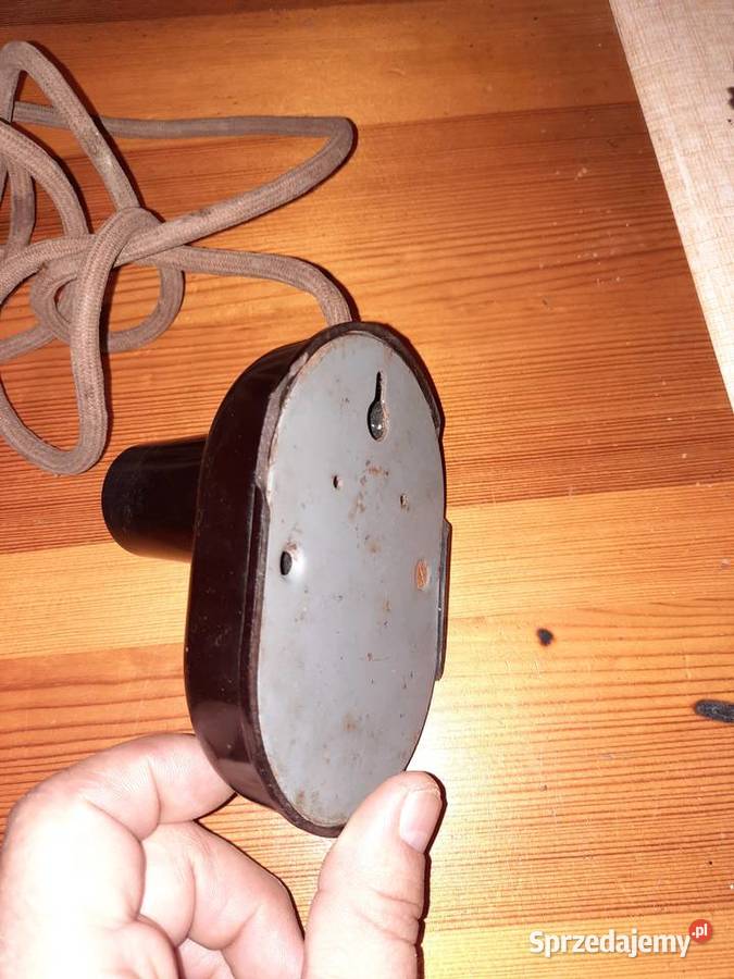 Retro bakielitowa lampka z lat 50 tych Lubań