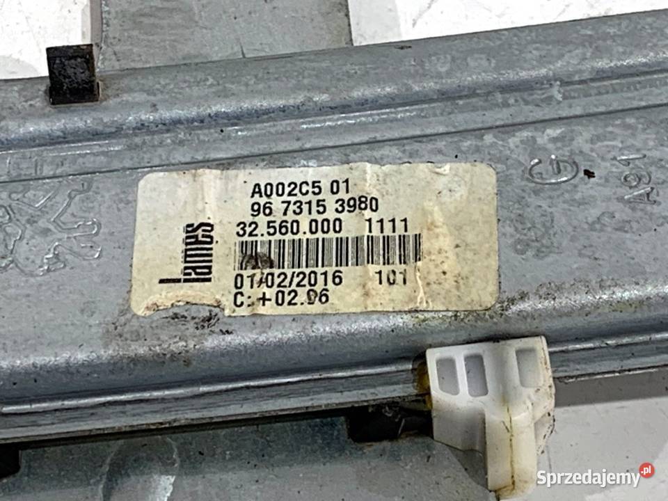 PODNOŚNIK SZYBY LEWY TYŁ PEUGEOT 208 I podkarpackie