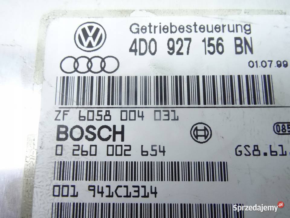 AUDI A8 D2 9902 KOMPUTER SKRZYNI BIEGOW Przemęt