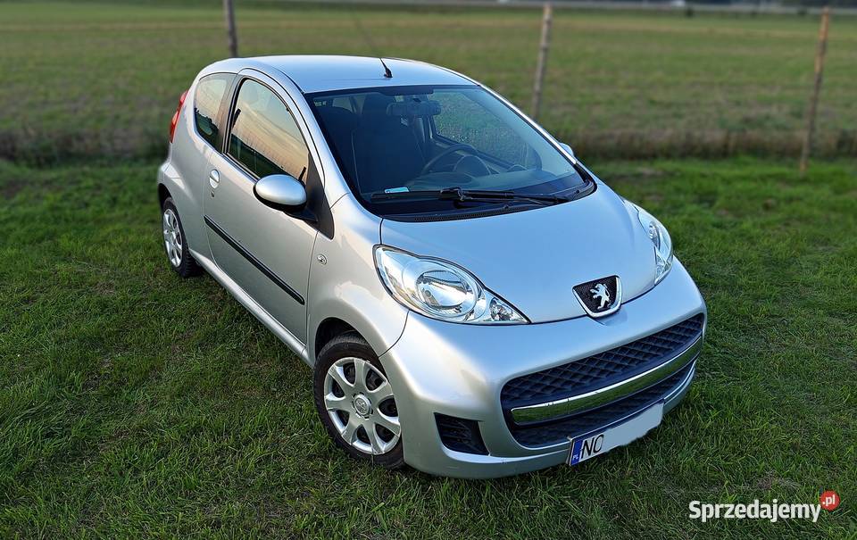 Peugeot 107 2009r Klimatyzacja Salon Polska srebrny Peugeot Ostróda