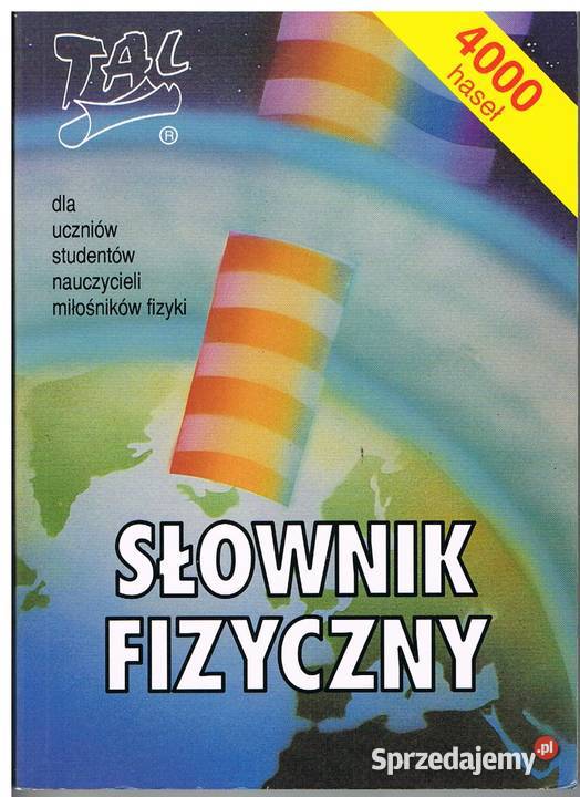 Słownik fizyczny Książki naukowe i popularnonaukowe Rumia