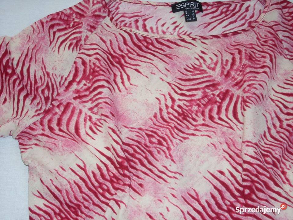 Esprit Cienka Bluzka Zebra 36 krótki Bluzki i koszule Nowy Sącz