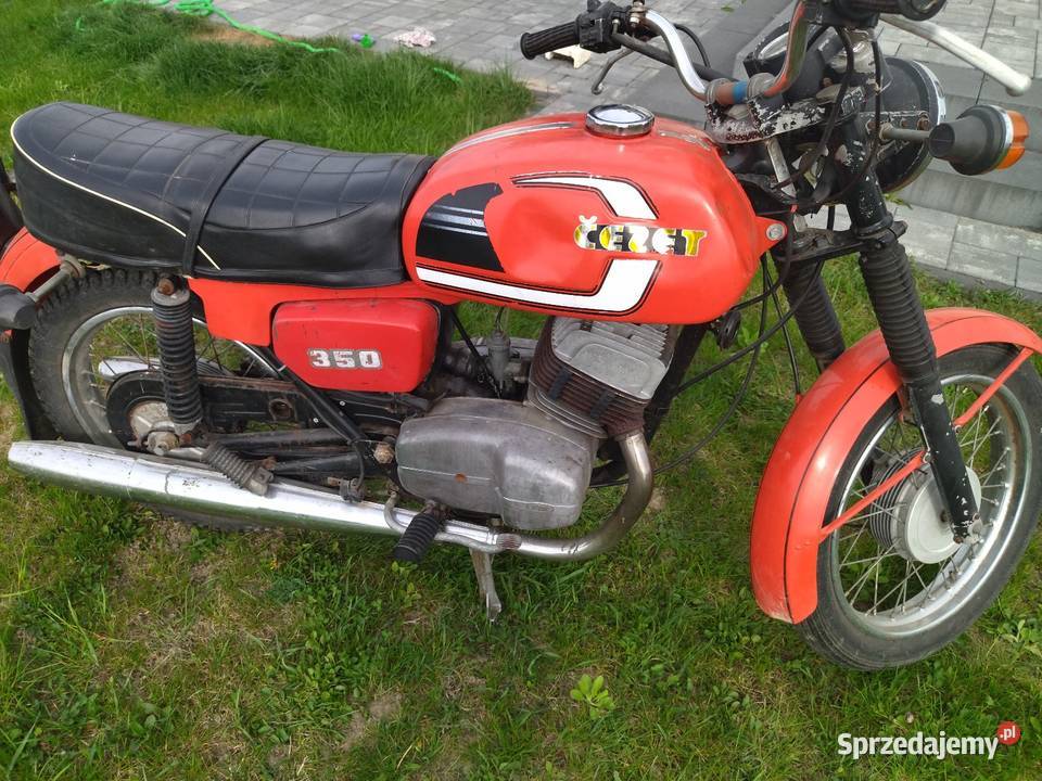 CZ 350 Jawa z dokumetami w oryginalnym malowaniu pomarańczowy Jawa łódzkie