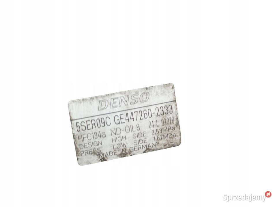 SPRĘŻARKA KLIMATYZACJI 4472602333 14 D4D Toyota Kompresory klimatyzacji