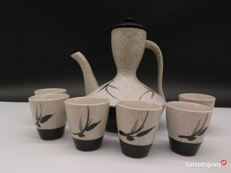 Ceramiczny Zestaw do Sake z Motywem Bambusa 7 Raszków