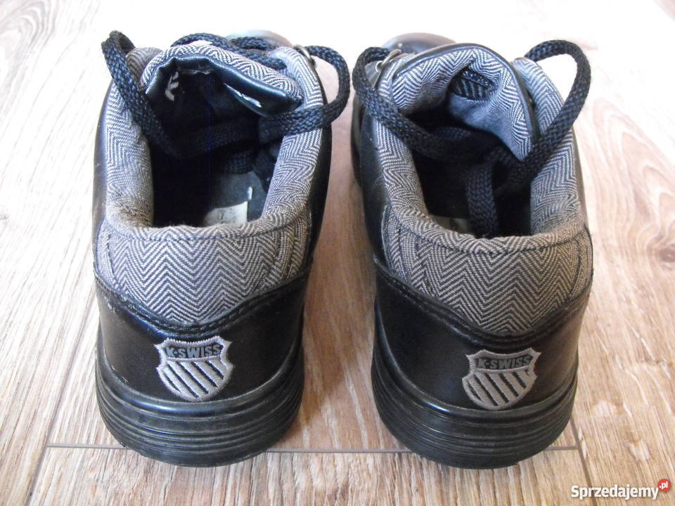 Buty KSWISS 3637 225 SKÓRA sportowe czarne stan Białystok