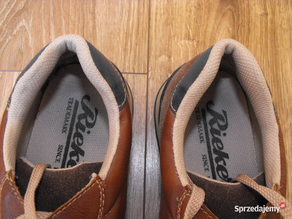 Buty RIEKER EUR46 295 Skóra brązowe lekkie 29.5cm Półbuty Białystok