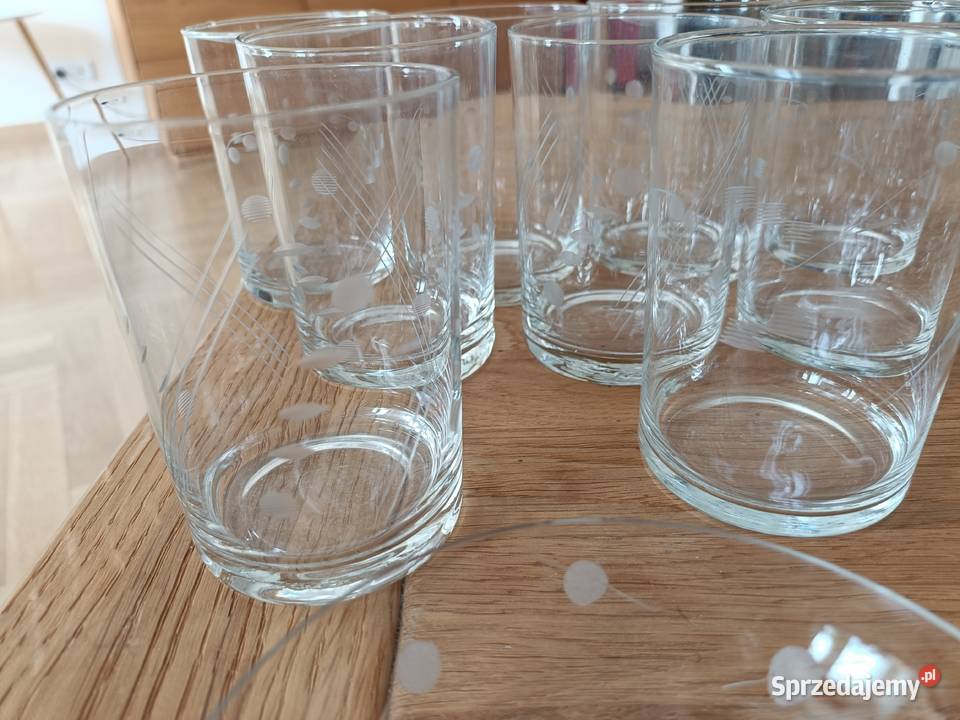 Ładne szkło PRL z cienkiego szkła Warszawa