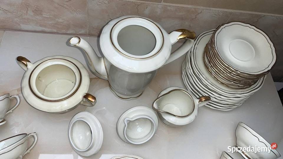 Serwis na 9 osób Hackefors Szwecja Ręcznie pomorskie