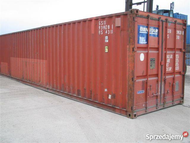 12 metrowy kontener morski magazyn standard 40DV Konin